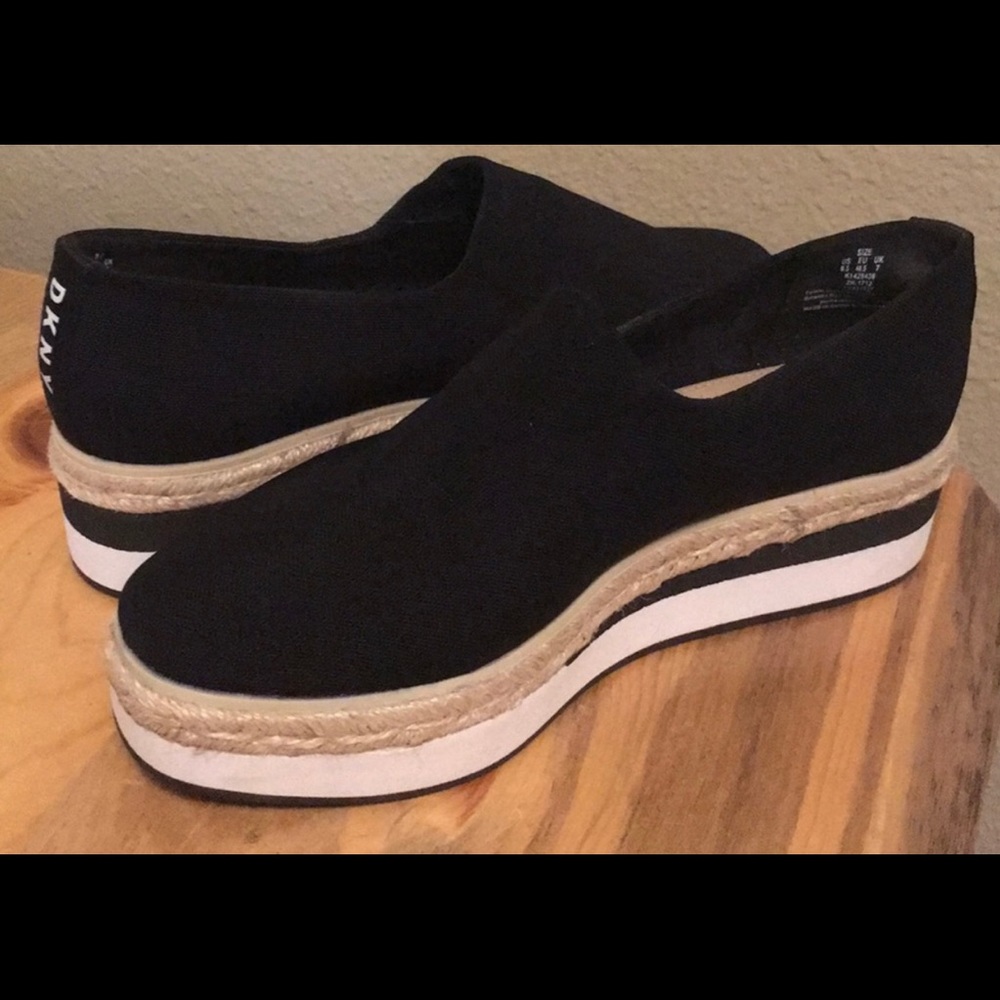DKNY Lior Platform  Wedge Espadrille